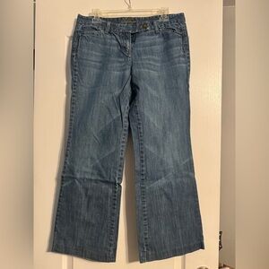 Ann Taylor Women's Boot Cut Jeans in Medium Blue Wash